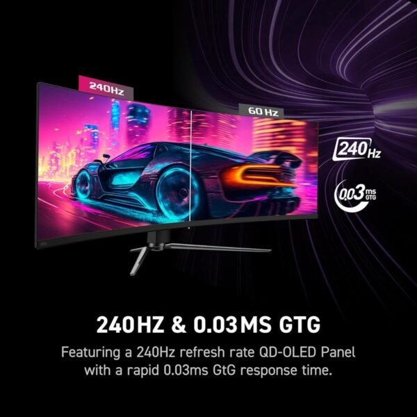 MSI MPG 491CQPX QD-OLED 49" Ultra-Wide 240Hz Gaming Monitor - Image 2
