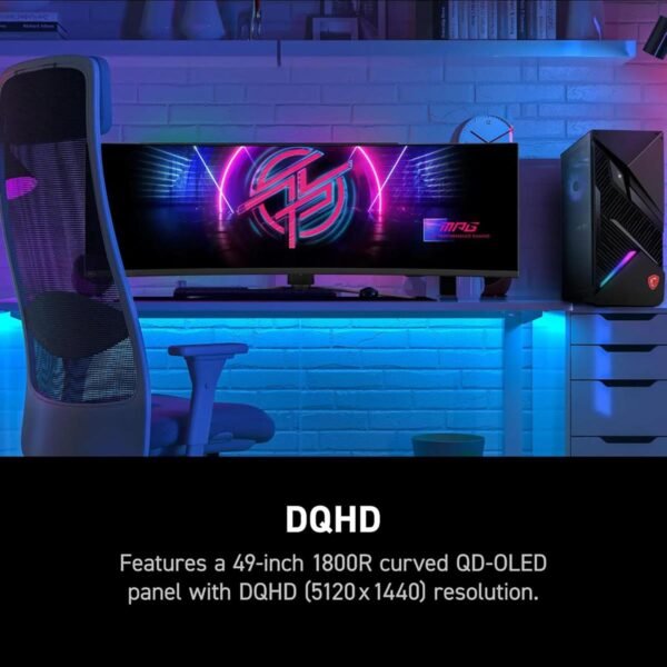 MSI MPG 491CQPX QD-OLED 49" Ultra-Wide 240Hz Gaming Monitor - Image 3