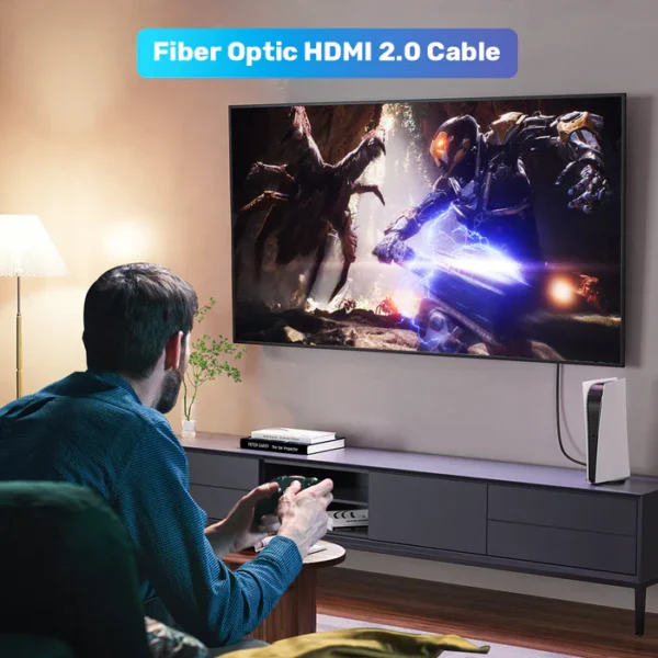 UNITEK C11072BK 4K 60Hz HDMI Fiber Optic Cable 50M - Image 4