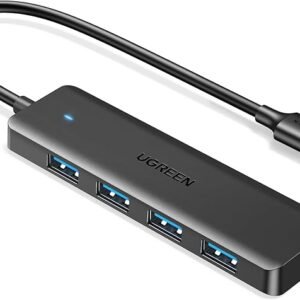 UGREEN 25851 USB 3.0 Hub, 4 Ports USB A Splitter Ultra-Slim USB Expander