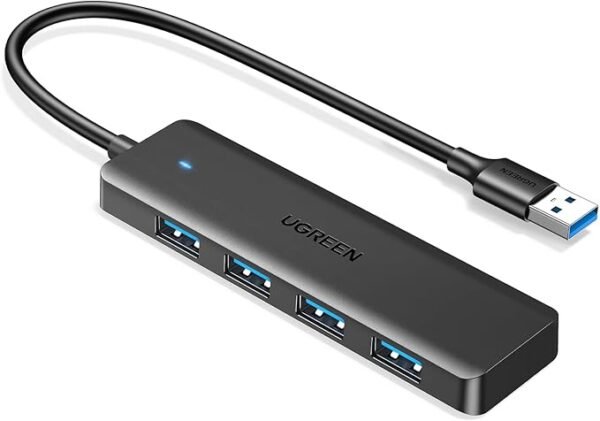 UGREEN 25851 USB 3.0 Hub, 4 Ports USB A Splitter Ultra-Slim USB Expander
