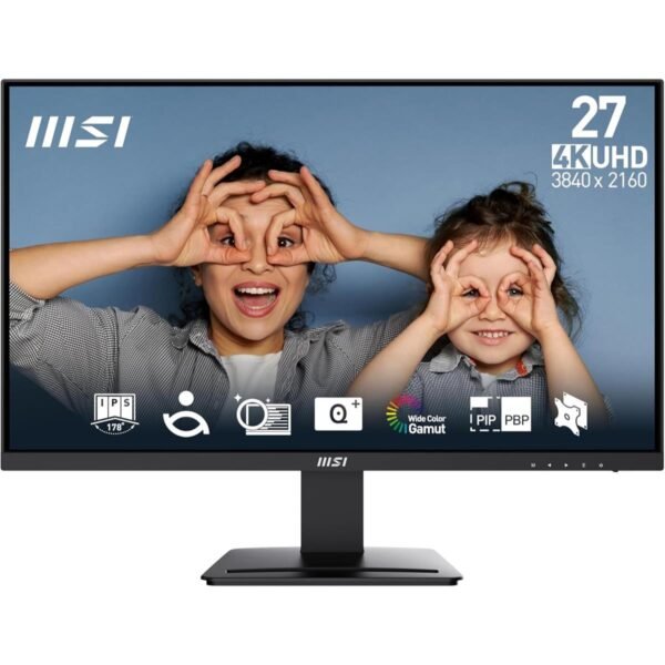 MSI PRO MP273U 27" UHD 4K IPS Monitor – EyesErgo, Adaptive-Sync