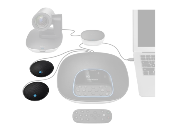 Logitech 989-000171 Expansion Mic For Logitech Group Video Conference Cam - Image 2