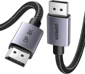 Ugreen 25906 DisplayPort Male to Male 8K Cable – 3m