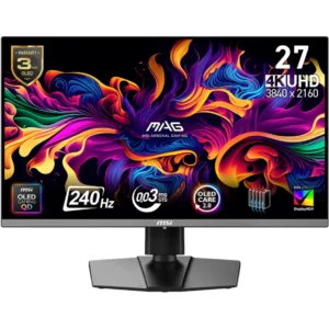 MSI MAG 272UP QD-OLED X24 27" UHD 4K Gaming Monitor – 240Hz, 0.03ms, HDR