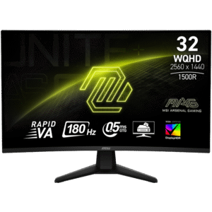 MSI MAG 32CQ6F 32" Curved Gaming Monitor – 180Hz, 0.5ms, FreeSync