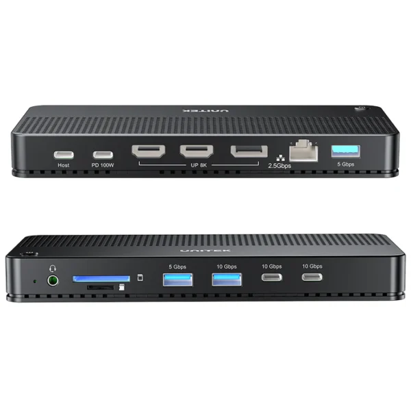UNITEK D1104A01 USB-C 13-IN-1 SINGLE 8K/ TRIPLE 4K DOCKING STATION WITH 100W PD - Image 2