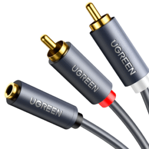 Ugreen 10548 Premium 3.5mm Female to 2RCA Male Stereo Audio Cable