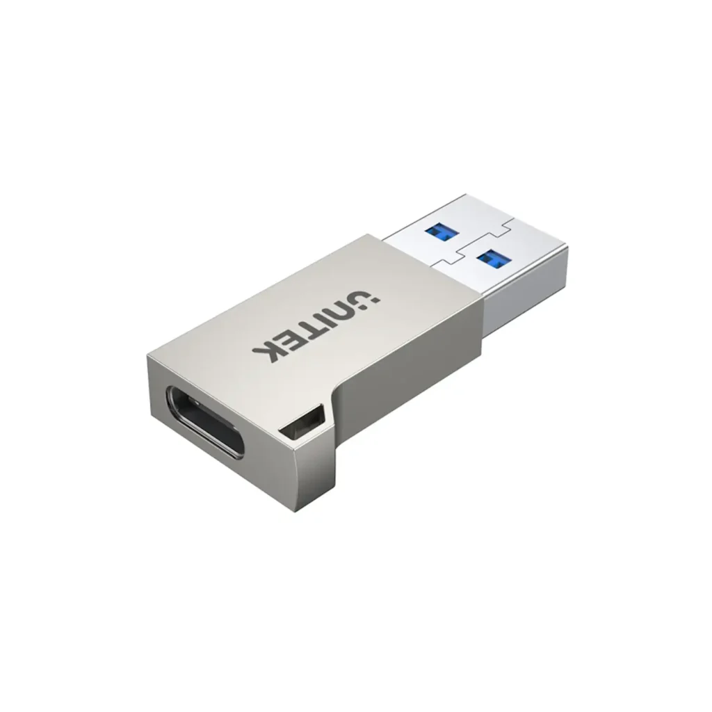 UNITEK A1034NI USB-A TO USB-C ULTRA-TINY ZINC ADAPTER 5GBPS