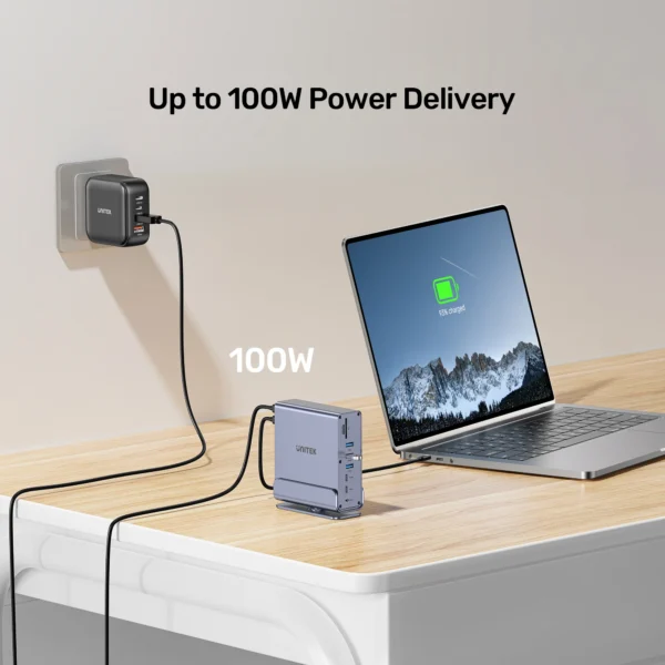 UNITEK D1135AGY01 UNIVERSAL DISPLAYLINK TRIPLE DISPLAY 4K@60HZ 15-IN-1 DOCKING STATION 360° - Image 8