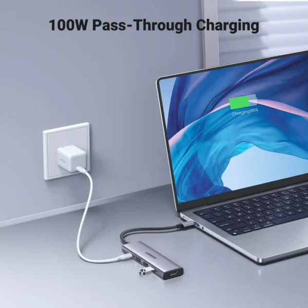 UGREEN 15596 Revodok USB C Hub 5 in 1 Multiport Adapter 4K HDMI  100W Power Delivery - Image 5