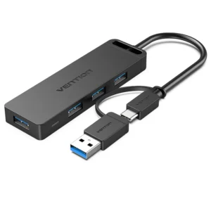Vention CHTBB USB3.0 & Type-C 2-in-1 Interface to 4-Port USB 3.0 Hub