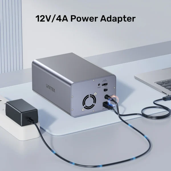 UNITEK S1308B01-EU 2BAY 2.5''/3.5'' SATA EXTERNAL HAR DRIVE ENCLOSURE - Image 6