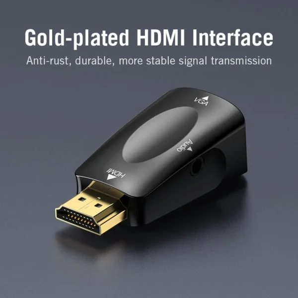 VENTION AIDB0 HDMI TO VGA CONVERTER WITH 3.5MM AUDIO - Image 6