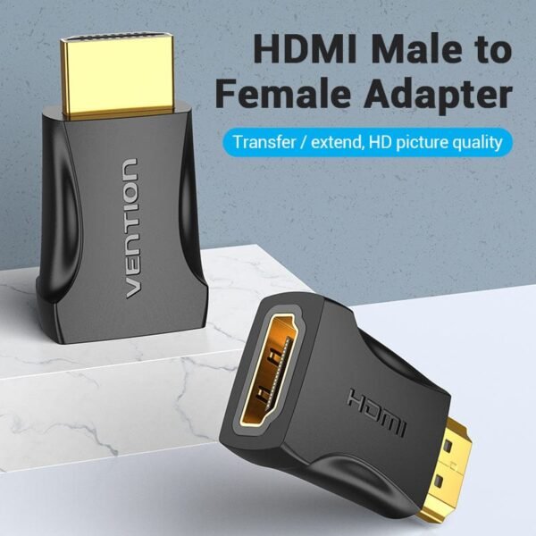 VENTION AIAB0 HDMI MALE TO FEMALE ADAPTER - Image 2