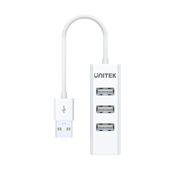 UNITEK Y-2146 4-PORT USB 2.0 HUB 480MBPS WHITE - Image 2