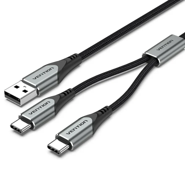VENTION CQOHD USB A TO DUAL USB-C MALE SPLITTER CABLE