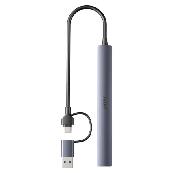 UNITEK H1209AGY01 uHUB S7 USB-C + USB-A TO 7-PORT USB HUB 5GBPS ALUMINIUM - Image 3