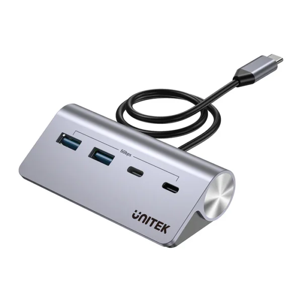 UNITEK H1337AGY01 uHUB Q4 4-IN-1 USB-C HUB 2XUSB-A, 2XUSB-C