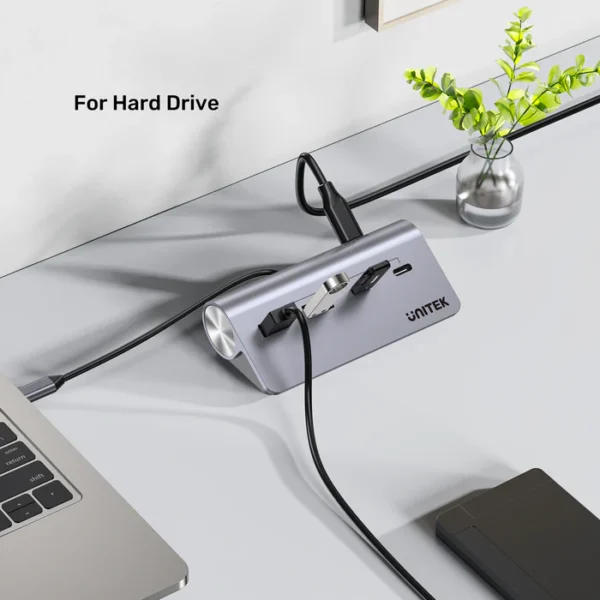 UNITEK H1337AGY01 uHUB Q4 4-IN-1 USB-C HUB 2XUSB-A, 2XUSB-C - Image 9