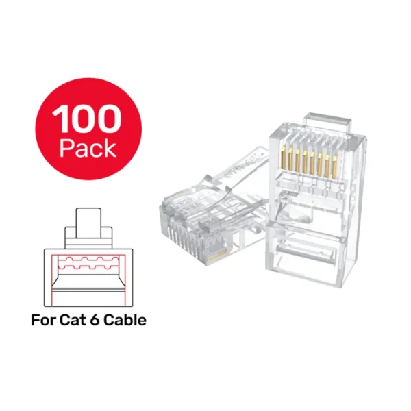 UNITEK Y-OT19TP CAT6 RJ45 LAN CONNECTORS BOX ( 100PCS )