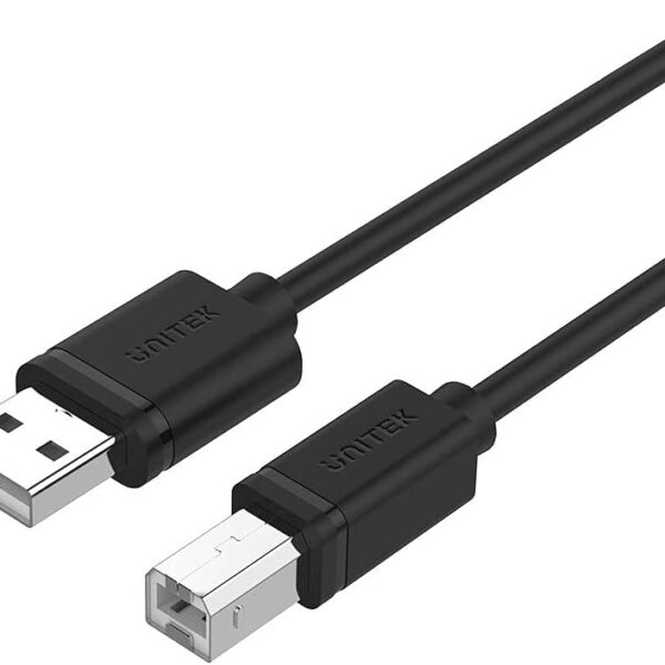 UNITEK Y-C4001GBK USB2.0 MALE TO USB-B (M) PRINTER CABLE 2M