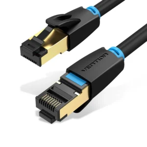 VENTION IKABI CAT8 SSTP PATCH CABLE BLACK (3M AND 5M)