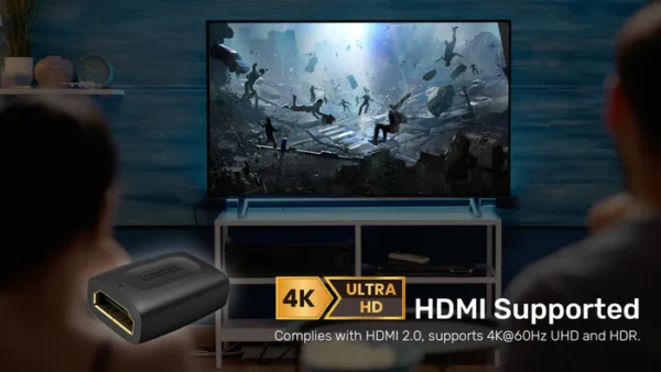 UNITEK A1013BK 4K HDMI FEMALE TO F/M COUPLER - Image 7