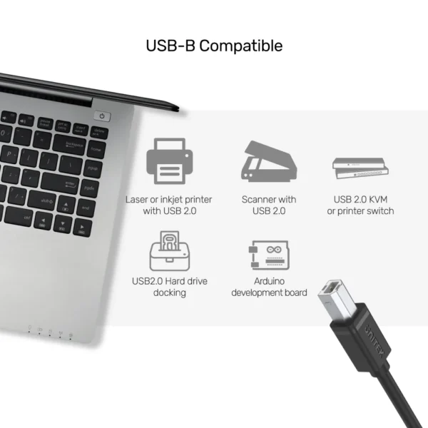 UNITEK C443EBK USB-A 2.0 MALE TO MALE CABLE 3M - Image 6