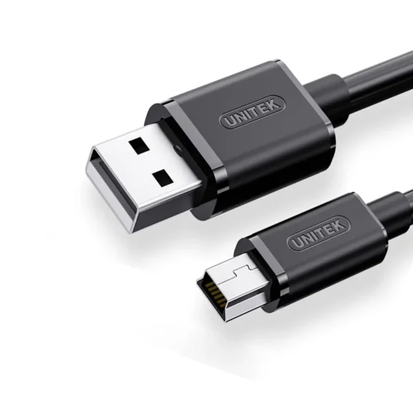 UNITEK Y-C432EBK USB2.0 MALE TO MINI 5PIN DATA CABLE 1.5M - Image 3