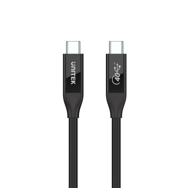 UNITEK C14100BK-0.8M USB4 THUNDERBOLT 3 USB-C TO C CABLE 100W 8K@60HZ