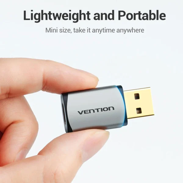 VENTION CDMH0 USB-C EXTERNAL SOUND CARD METAL - Image 4