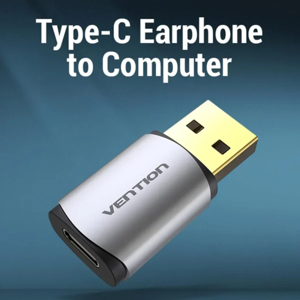VENTION CDMH0 USB-C EXTERNAL SOUND CARD METAL - Image 7