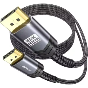 Jsaux CV0068 Displayport Male To Male 16K Cable 3m Grey