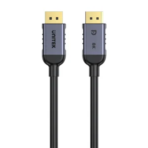 UNITEK C1628GY01 DISPLAY PORT 1.4 M TO M CABLE 8K@60HZ 32.4GBPS (1M 2M 3M And 5M)