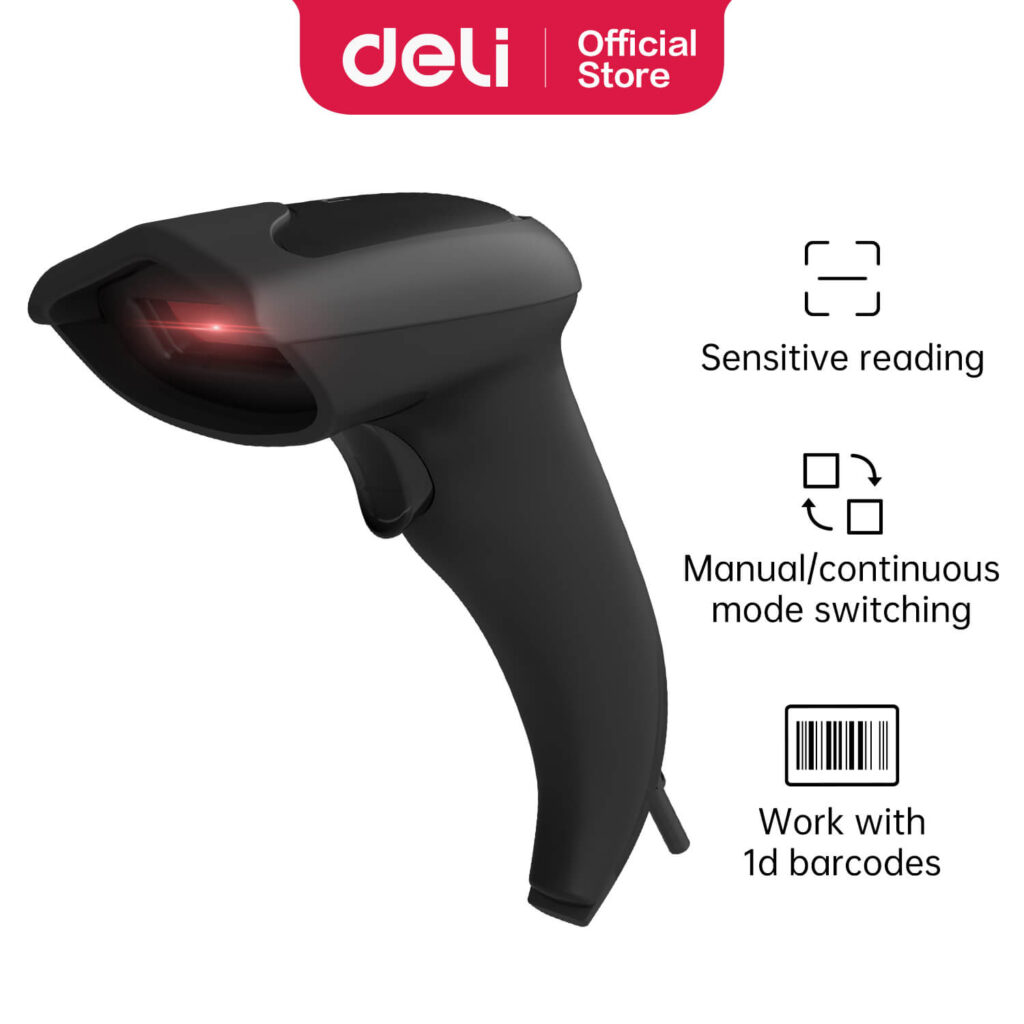 Deli ES211 Handheld Barcode Scanner
