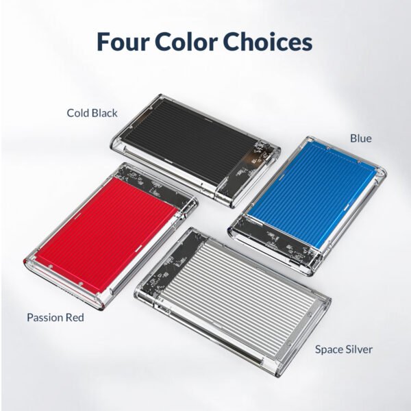 ORICO 2179C3-SV 2.5 INCH TYPE-C HDD ENCLOSURE SILVER / BLUE / BLACK - Image 5
