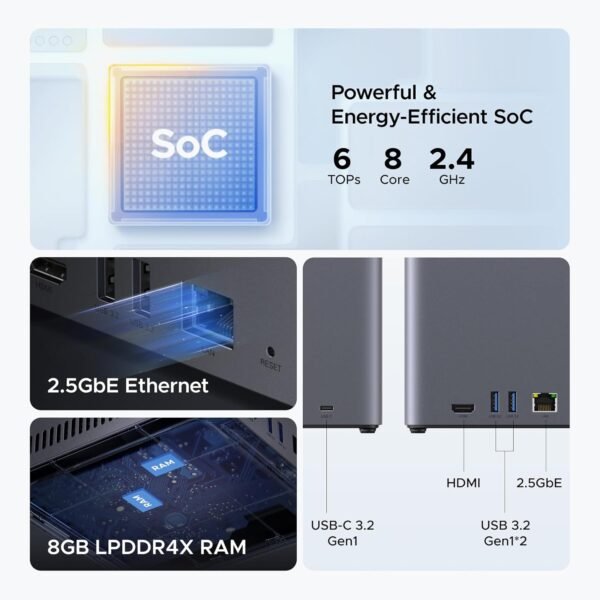 UGREEN NASync DH4300 Plus | 4-Bay NAS with 2.5 GbE LAN Port - Image 8