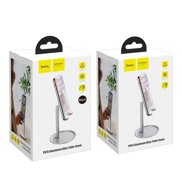 HOCO PH15 ALUMINUM ALLOY TABLE STAND BLACK - Image 5