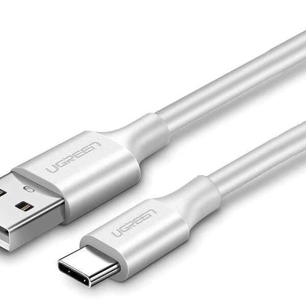 Ugreen 60121 USB-A 2.0 To USB-C Cable 1m - White