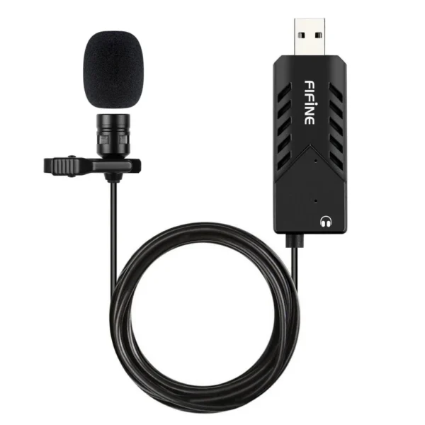 FIFINE K053 Lavalier Microphone With USB Receiver