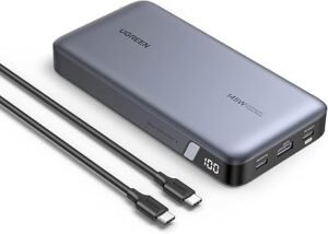 UGREEN 90597 Power Bank 25,000mAh 145W Laptop Portable Charger, Nexode 3-Port