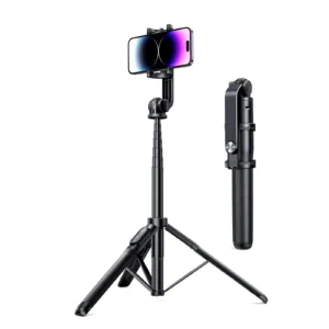 UGREEN 15062 Tripod Stand with Bluetooth Remote, Aluminum Selfie Stick And Phone Holder