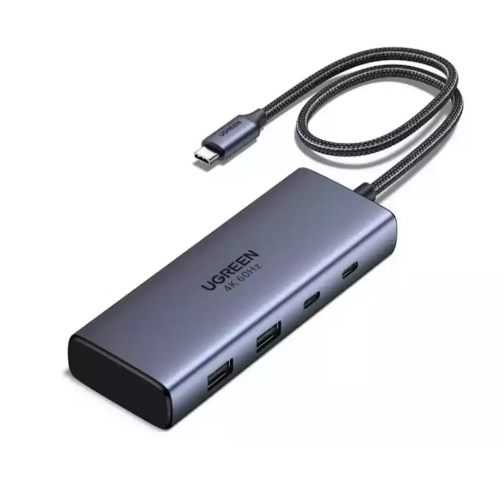 UGREEN 45379 7-in-1 USB-C Hub Dual 4K@60Hz HDMI, 100W PD, 4x USB-A/C 10Gbps 7-in-1 USB-C Hub Dual 4K@60Hz HDMI, 100W PD, 4x USB-A/C 10Gbps