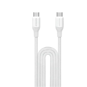 MOMAX DC26W 1-LINK FLOW USB-C TO C CABLE 3M 100W BRAIDED WHITE