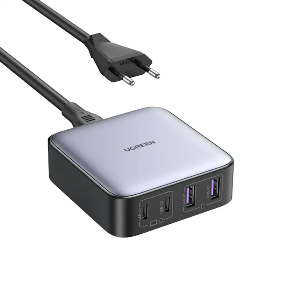 UGREEN 90747 NEXODE 4-PORT 65W GAN FAST CHARGER (2XUSB-C / 2XUSB-A) EU