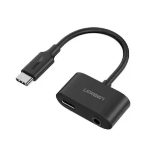 UGREEN 70606 Type C Male To 3.5mm Audio+ Type-C Female Adapter