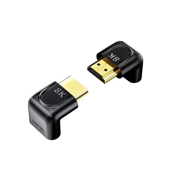 UNITEK A1046ABK03 8K HDMI 90° AND 270° DIGREE RIGHT ANGLE ADAPTERS