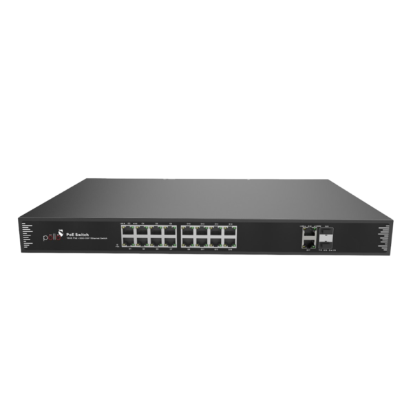 Pollo 16+2+2 Port Full Gigabit Network Switch (PLN-1116GB-SFP)