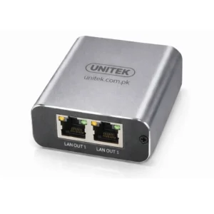 UNITEK U1347A 1-TO-2 GIGABIT NETWORK SPLITTER METAL SHEILD